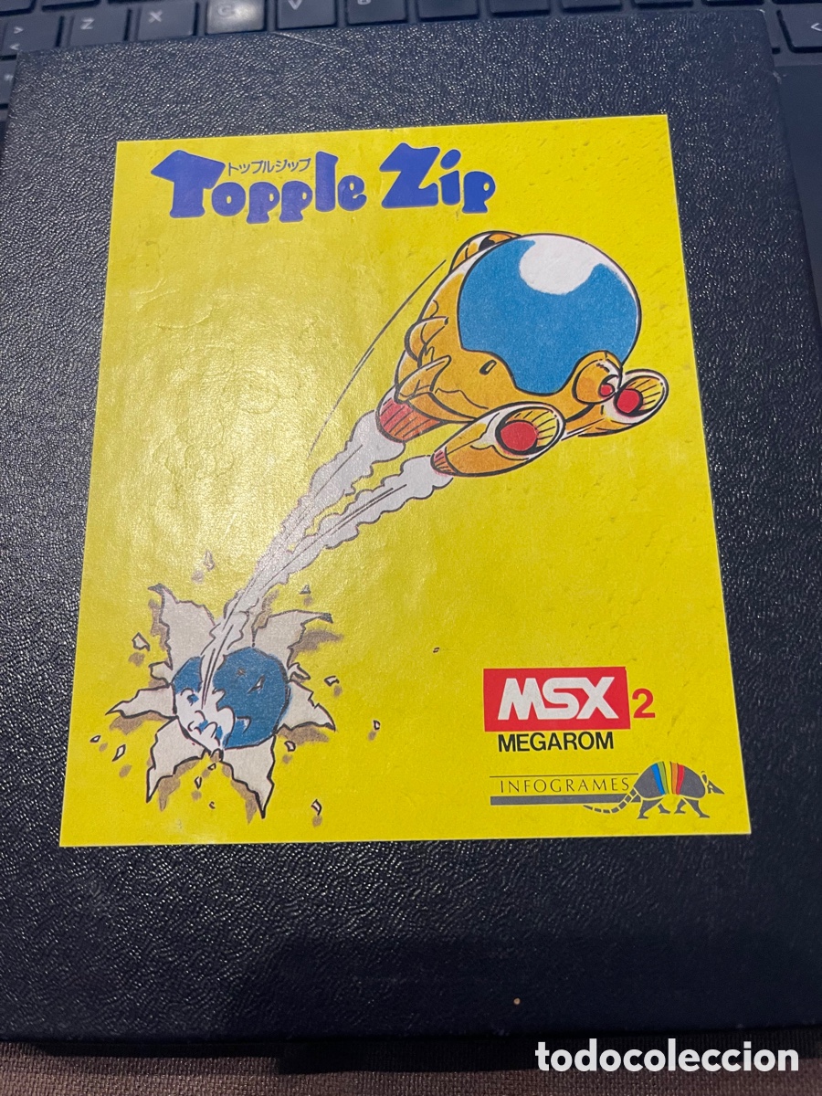 Videojuegos y consolas: Juego topple zip para msx2 cartucho - Foto 1