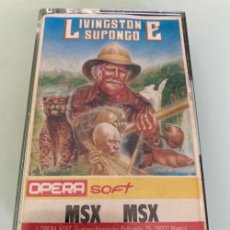 Videojuegos y Consolas: MSX - LIVINGSTONE SUPONGO (OPERA SOFT) JUEGO COMPATIBLE MSX2 - CON INSTRUCCIONES EN CASTELLANO