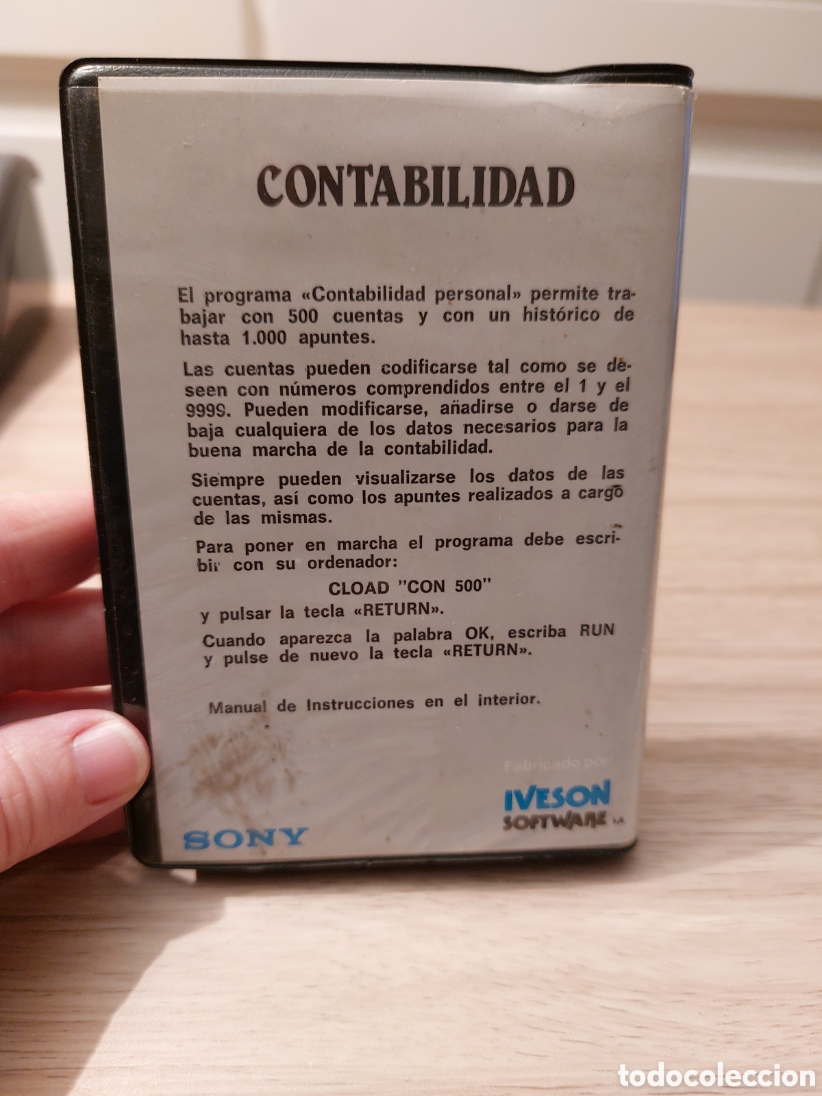 Videojuegos y consolas: Programa MSX Contabilidad, Sony Hit Bit, Iveson . Cassette y estuche - Foto 3