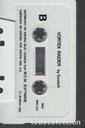 Videojuegos y consolas: JUEGO ORIGINAL MSX / VORTEX RAIDER (SIN PROBAR) - Foto 3