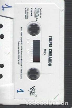 Videojuegos y consolas: JUEGO ORIGINAL MSX / COMANDO (SIN PROBAR) - Foto 3
