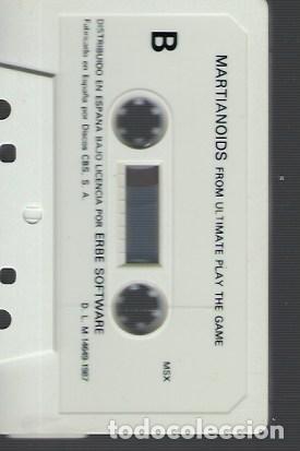 Videojuegos y consolas: JUEGO ORIGINAL MSX / MARTIANOIDS (SIN PROBAR) - Foto 3