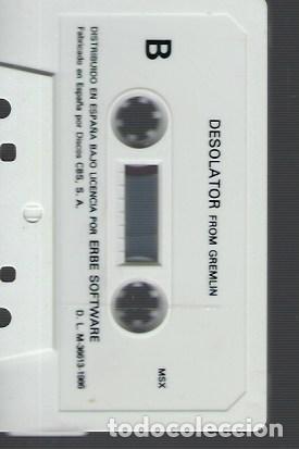 Videojuegos y consolas: JUEGO ORIGINAL MSX / DESOLATOR (SIN PROBAR) - Foto 3
