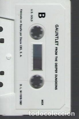 Videojuegos y consolas: JUEGO ORIGINAL MSX / GAUNTLET (SIN PROBAR) - Foto 3