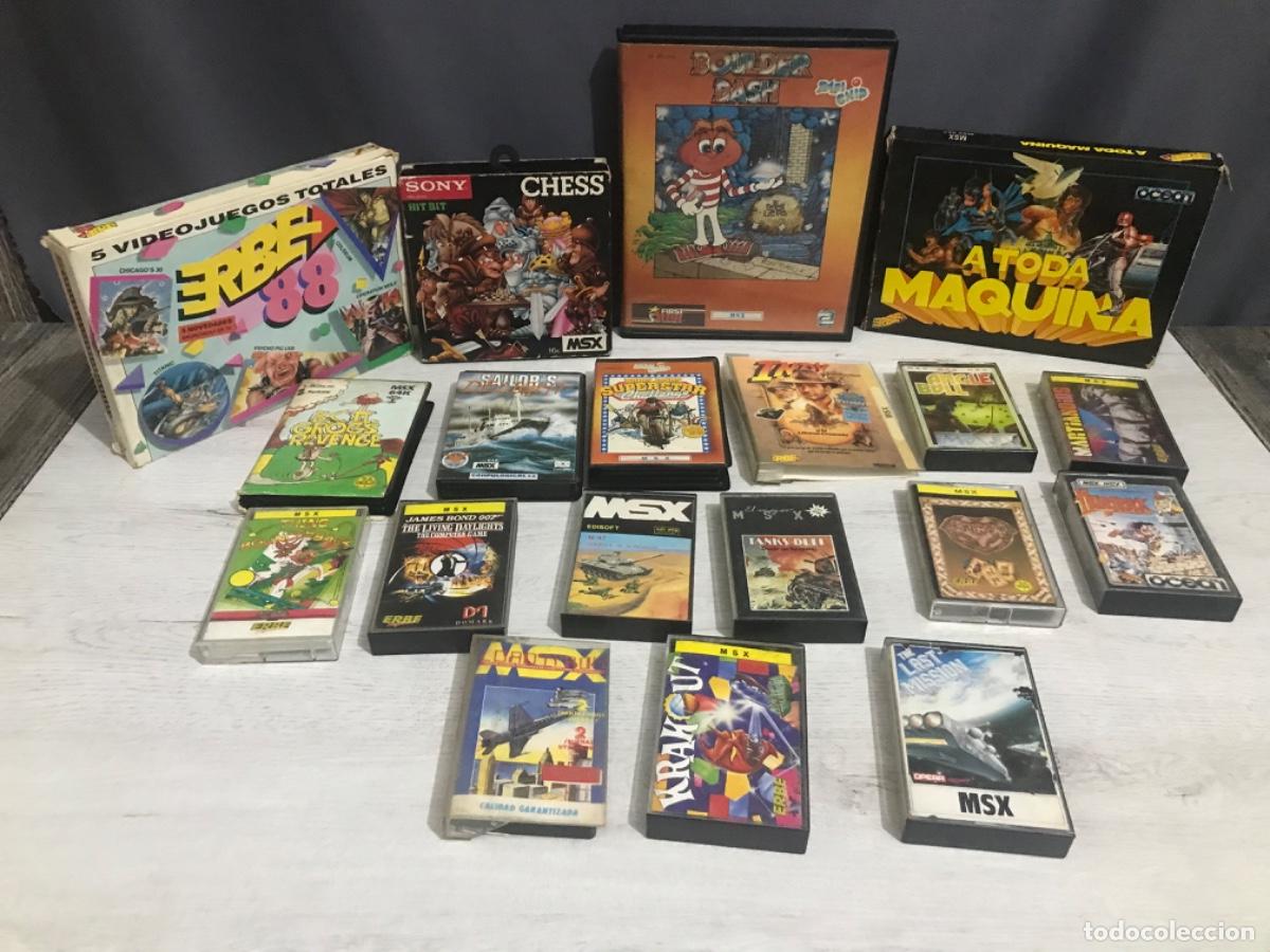 Videojuegos y consolas: Lote de 19 juegos MSX - Foto 1