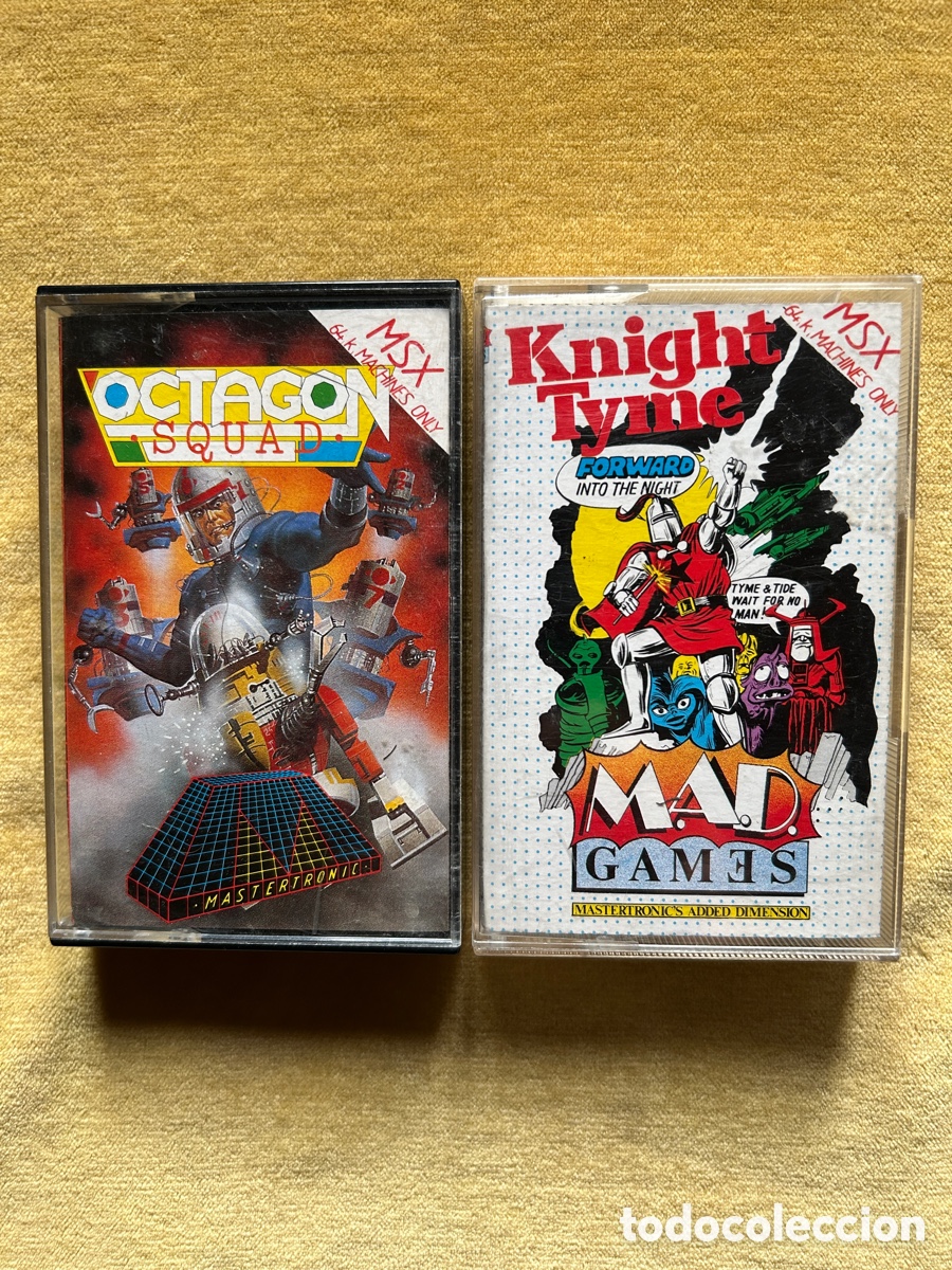 Videojuegos y consolas: Pack Msx Knight Tyme/Octagon Squad - Foto 1