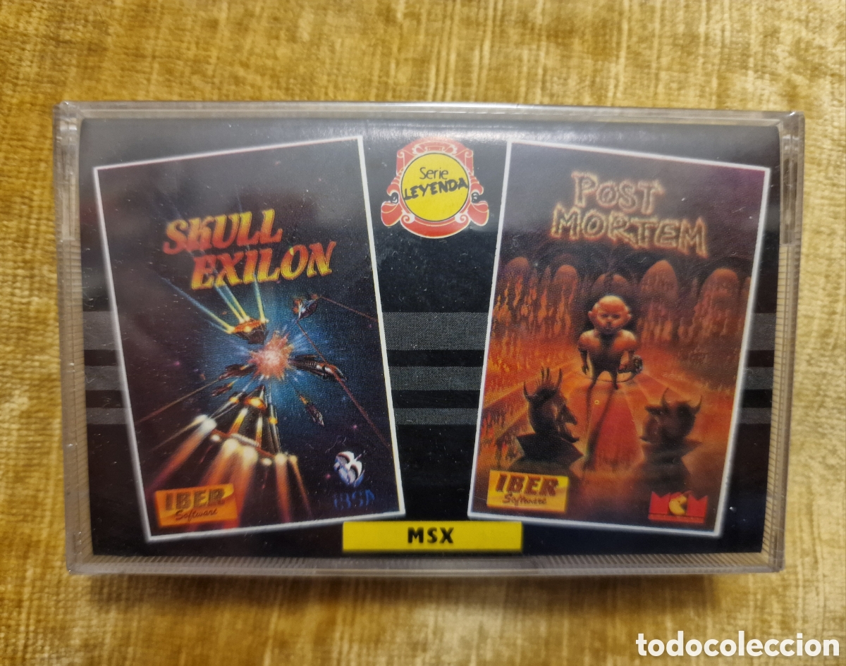 Videojuegos y consolas: Skull Exilon y Post Mortem para MSX de Iber software y MCM precintado - Foto 1