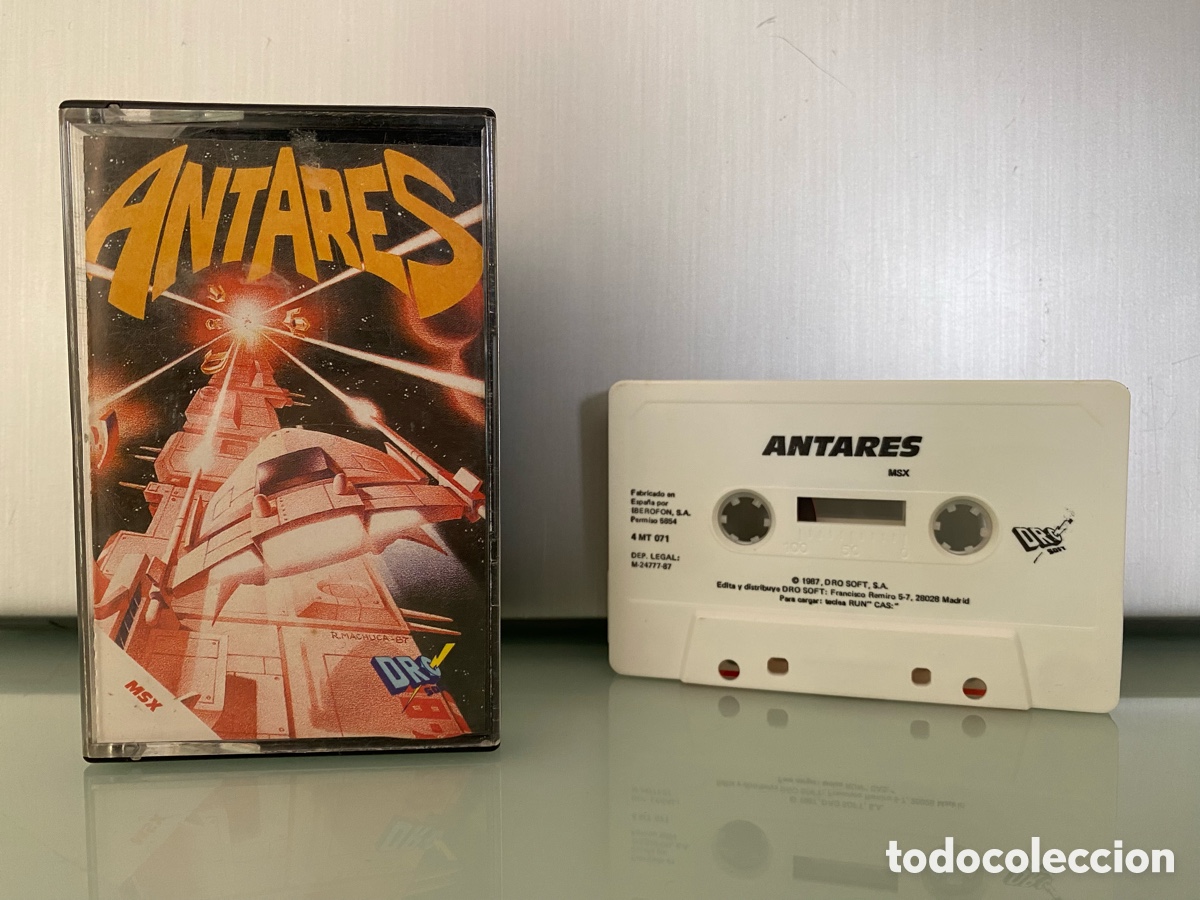 Videojuegos y consolas: MSX - Antares (Juliet Software) Edici&oacute;n DRO Soft [Base Fighter] Discovery Informatic - Foto 1