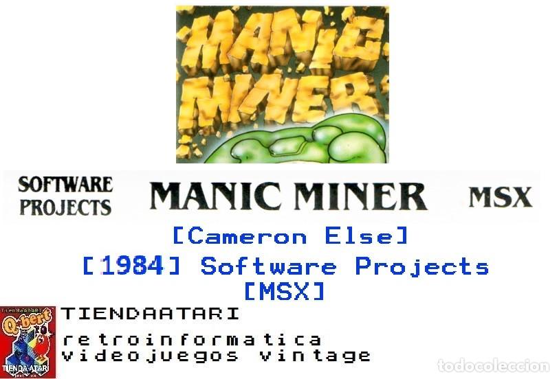 Videojuegos y consolas: Manic Miner [Cameron Else] [1984] Software Projects [MSX] - Foto 3