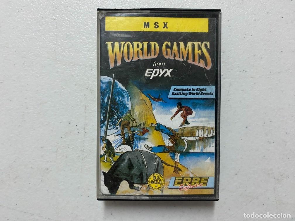 Videojuegos y consolas: WORLD GAMES de ERBE - VIDEOJUEGO MSX - Foto 1