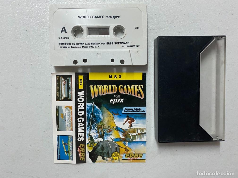 Videojuegos y consolas: WORLD GAMES de ERBE - VIDEOJUEGO MSX - Foto 2
