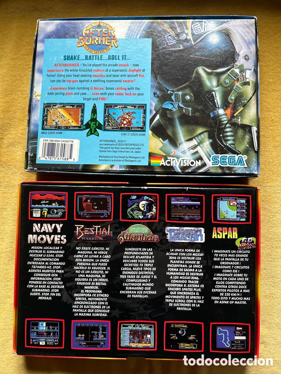 Videojuegos y consolas: Pack Msx Afterburner/ Dinamic 90 - Foto 2