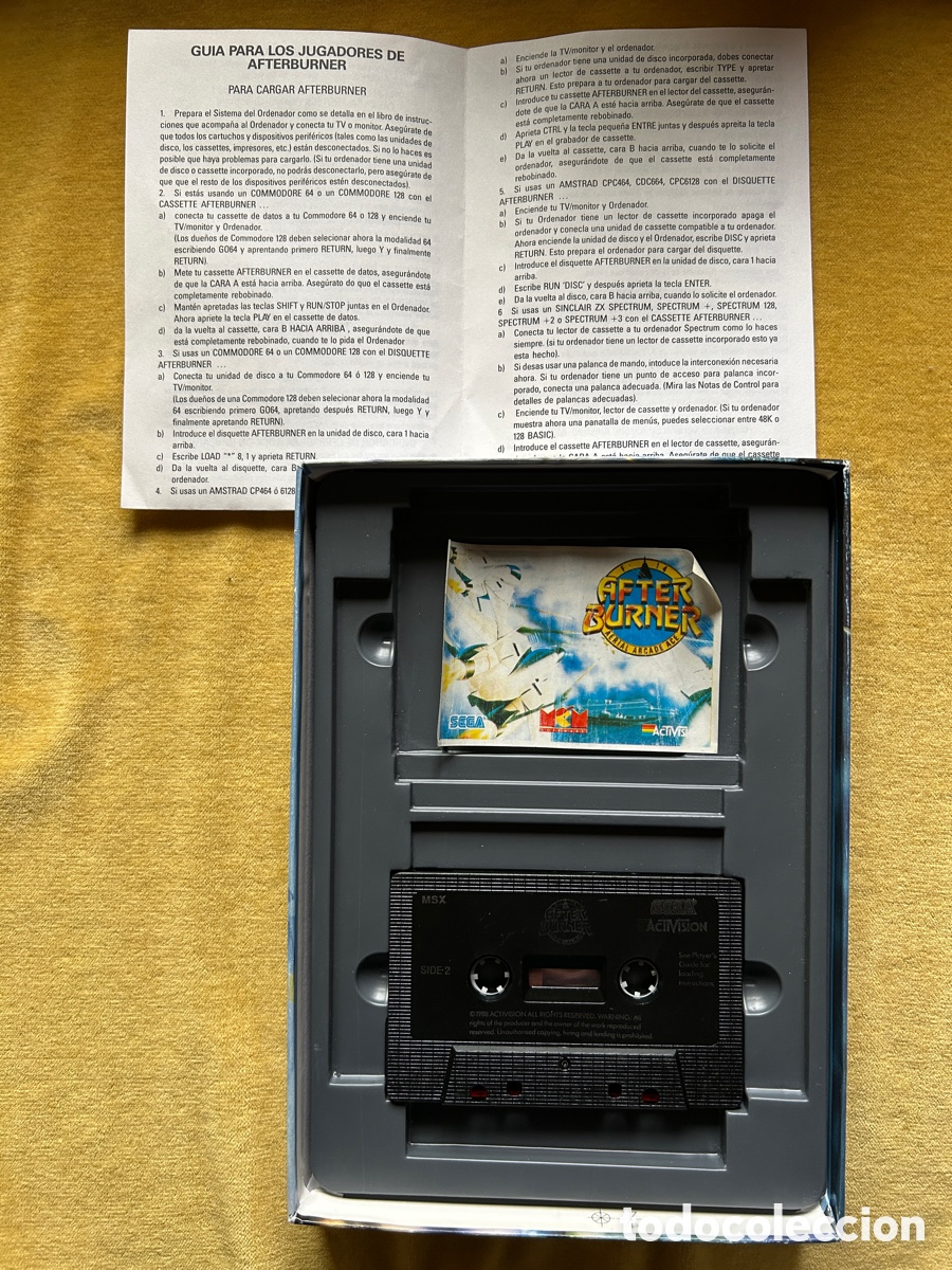 Videojuegos y consolas: Pack Msx Afterburner/ Dinamic 90 - Foto 3