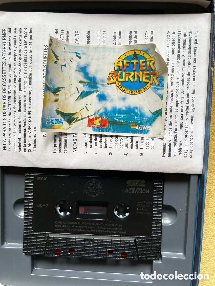 Videojuegos y consolas: Pack Msx Afterburner/ Dinamic 90 - Foto 4