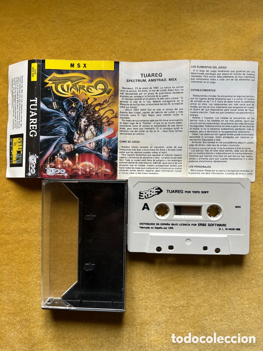 Videojuegos y consolas: Pack Msx El misterio del Nilo/ Tuareg - Foto 3