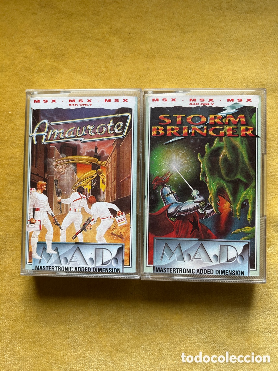 Videojuegos y consolas: Pack Msx Amaurote/ Storm Bringer - Foto 1