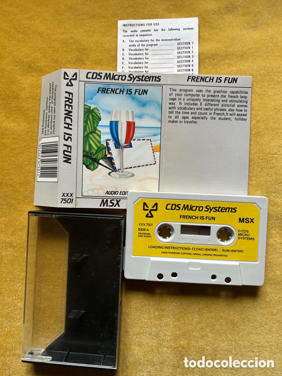 Videojuegos y consolas: Pack Msx French is fun/ Superchess - Foto 3