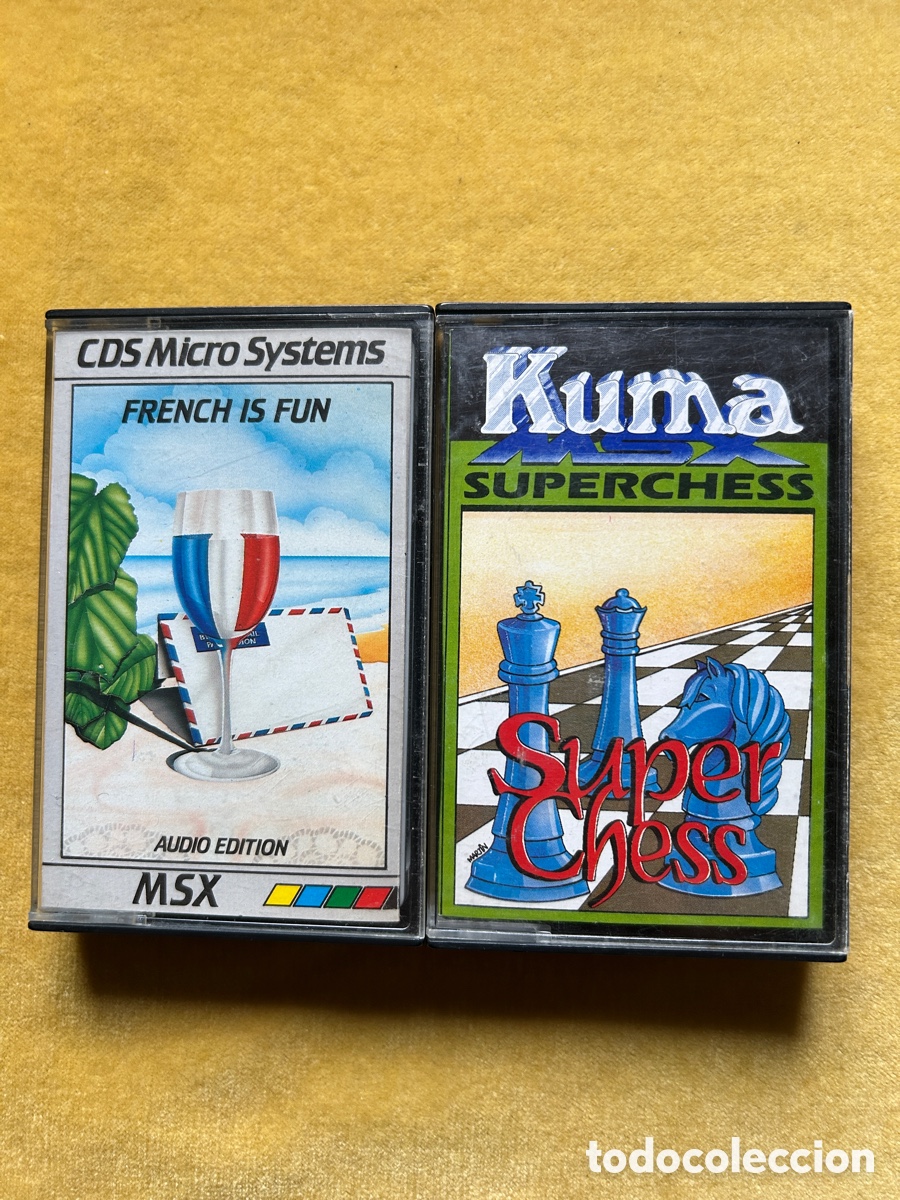 Videojuegos y consolas: Pack Msx French is fun/ Superchess - Foto 1