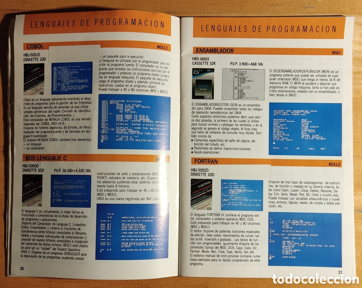 Videojuegos y consolas: Cat&aacute;logo programas MSX - Foto 2