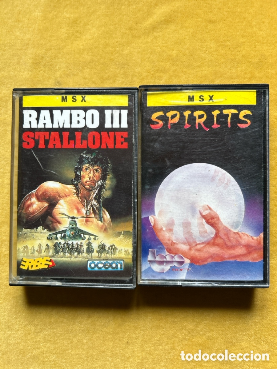 Videojuegos y consolas: Pack Msx Rambo 3/ Spirits - Foto 1