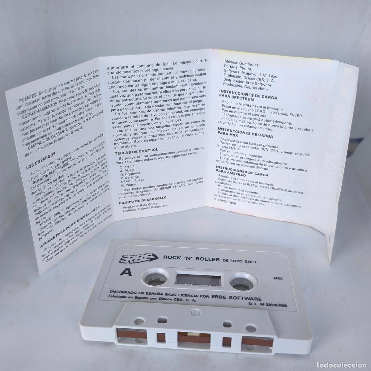 Videojuegos y consolas: Rock&acute;n Roller [Topo Software] [1988] Erbe Software [MSX] Rock and Roller - Foto 4