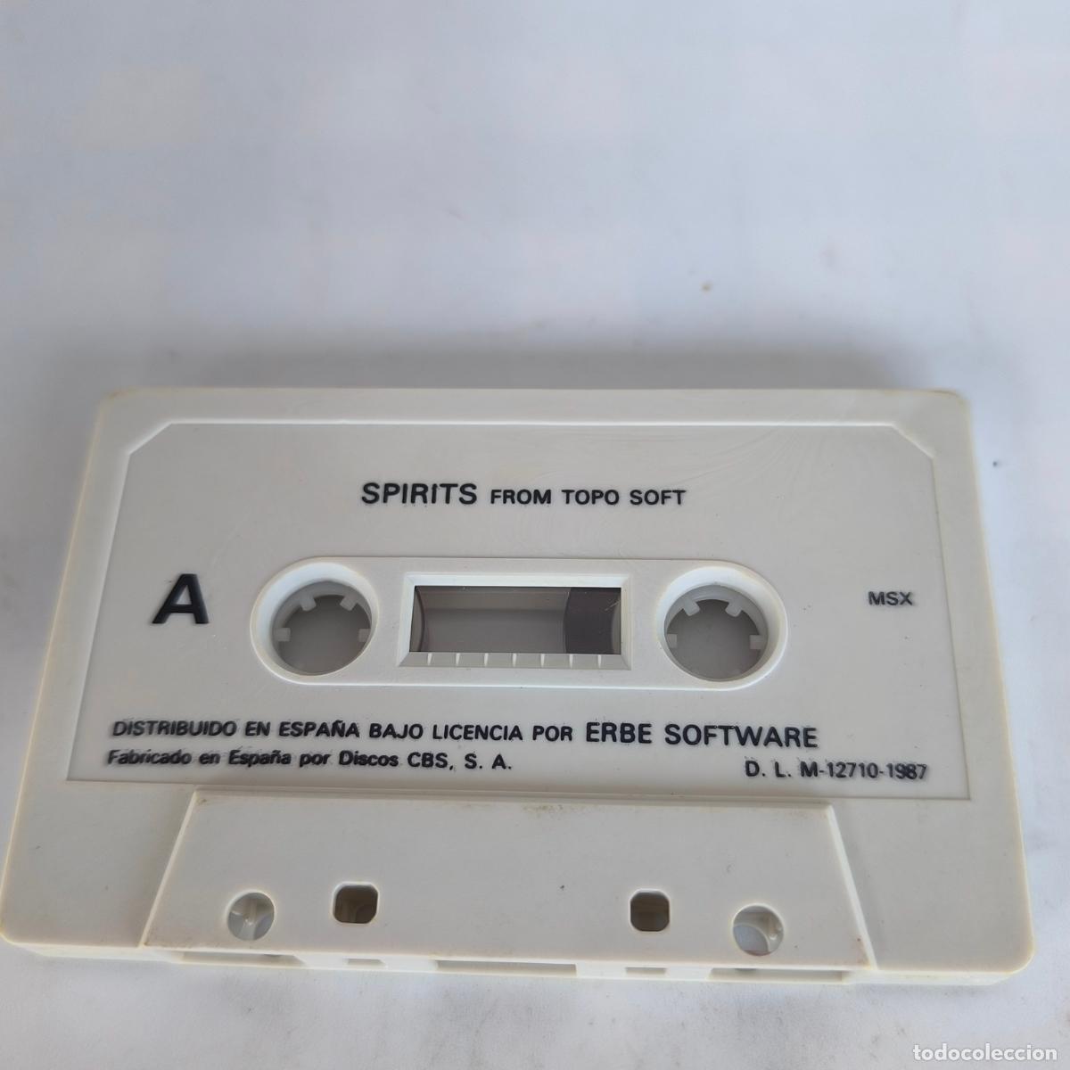 Videojuegos y consolas: ] CASSETTE / CASETE VIDEOJUEGO MSX - SPIRITS - ERBE SOFTWARE - Foto 5