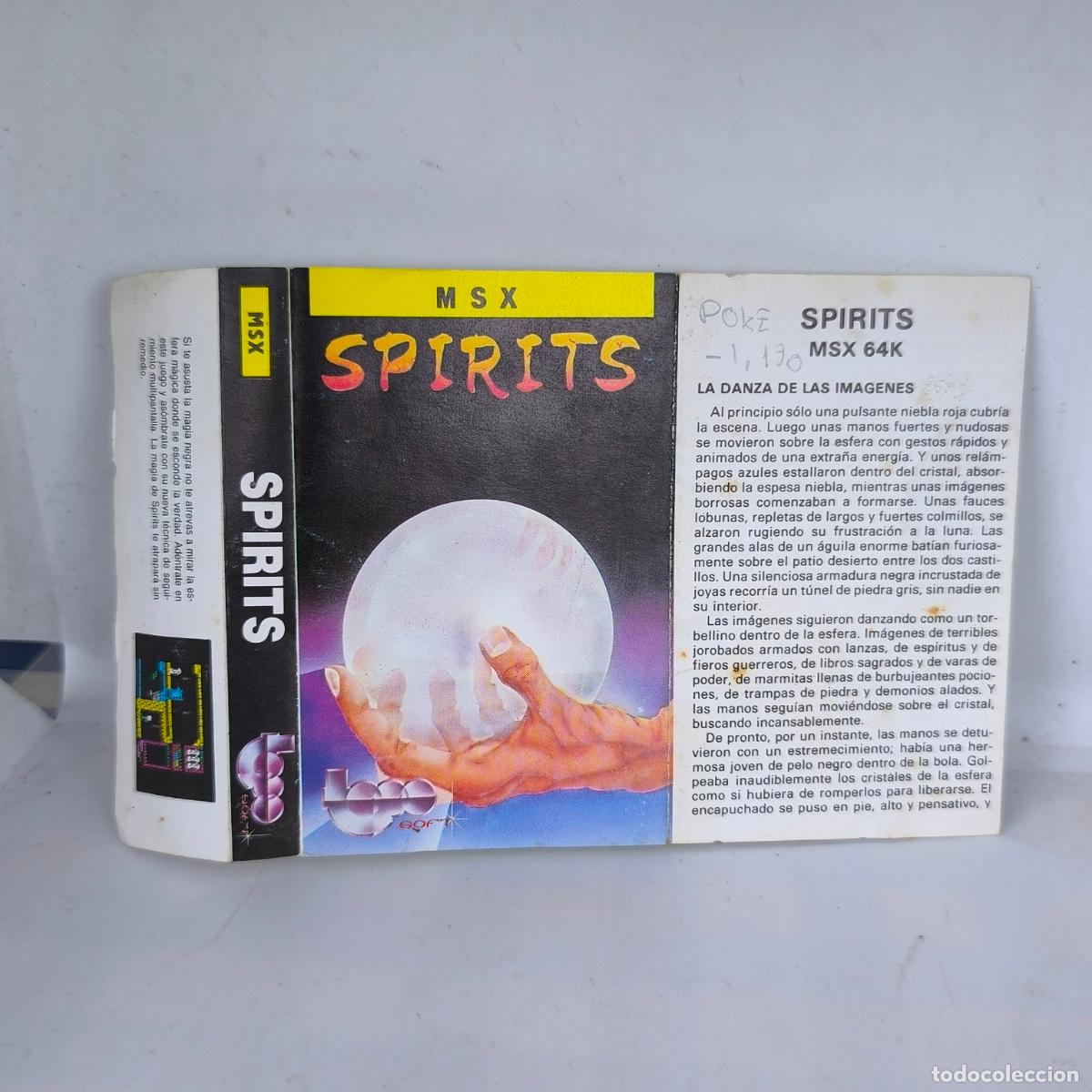 Videojuegos y consolas: ] CASSETTE / CASETE VIDEOJUEGO MSX - SPIRITS - ERBE SOFTWARE - Foto 6
