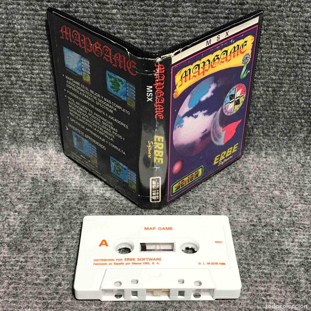 Videojuegos y consolas: MAP GAME MSX ERBE SOFTWARE - Foto 1