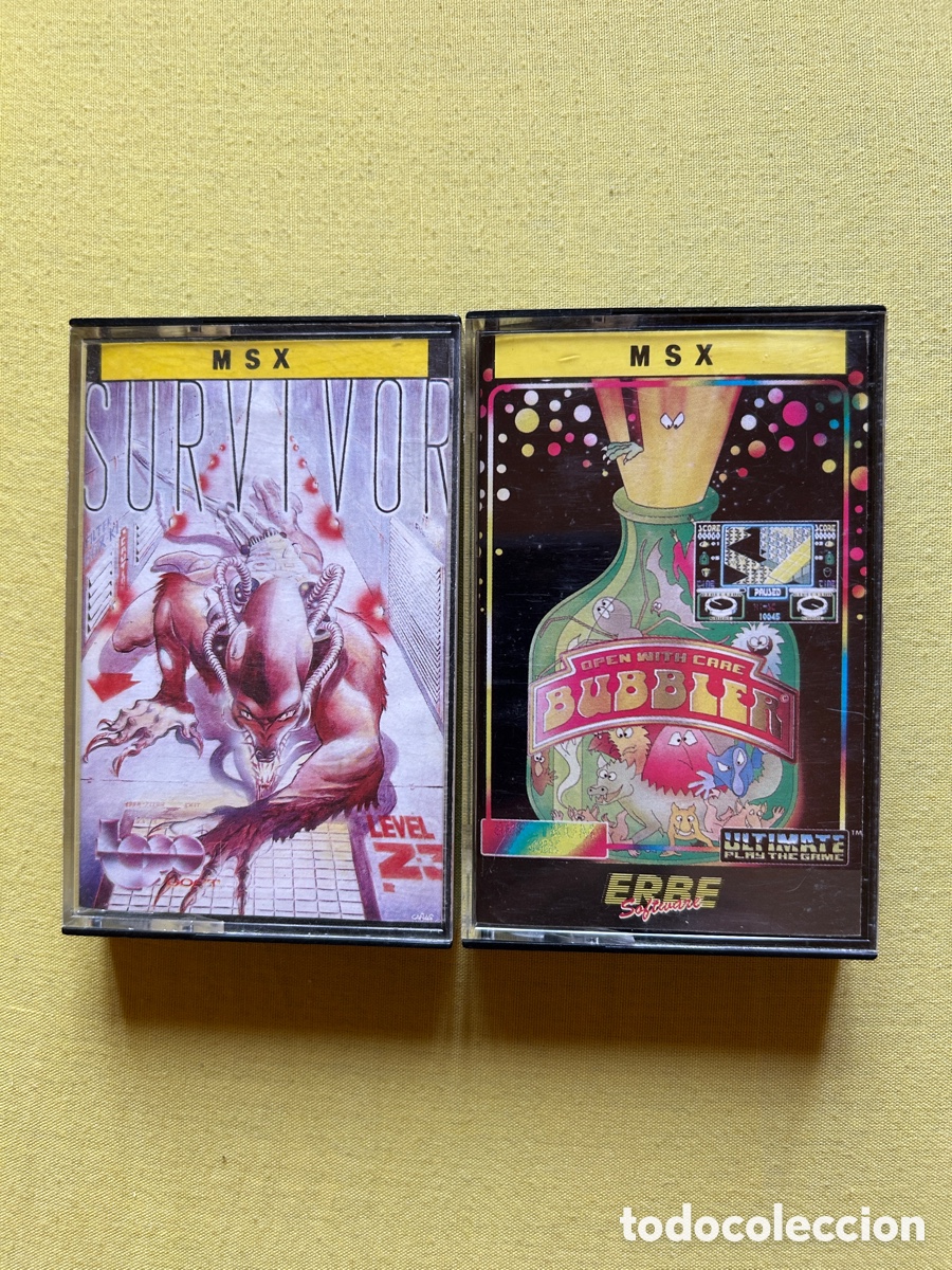 Videojuegos y consolas: Pack Msx Survivor/ Bubbler - Foto 1