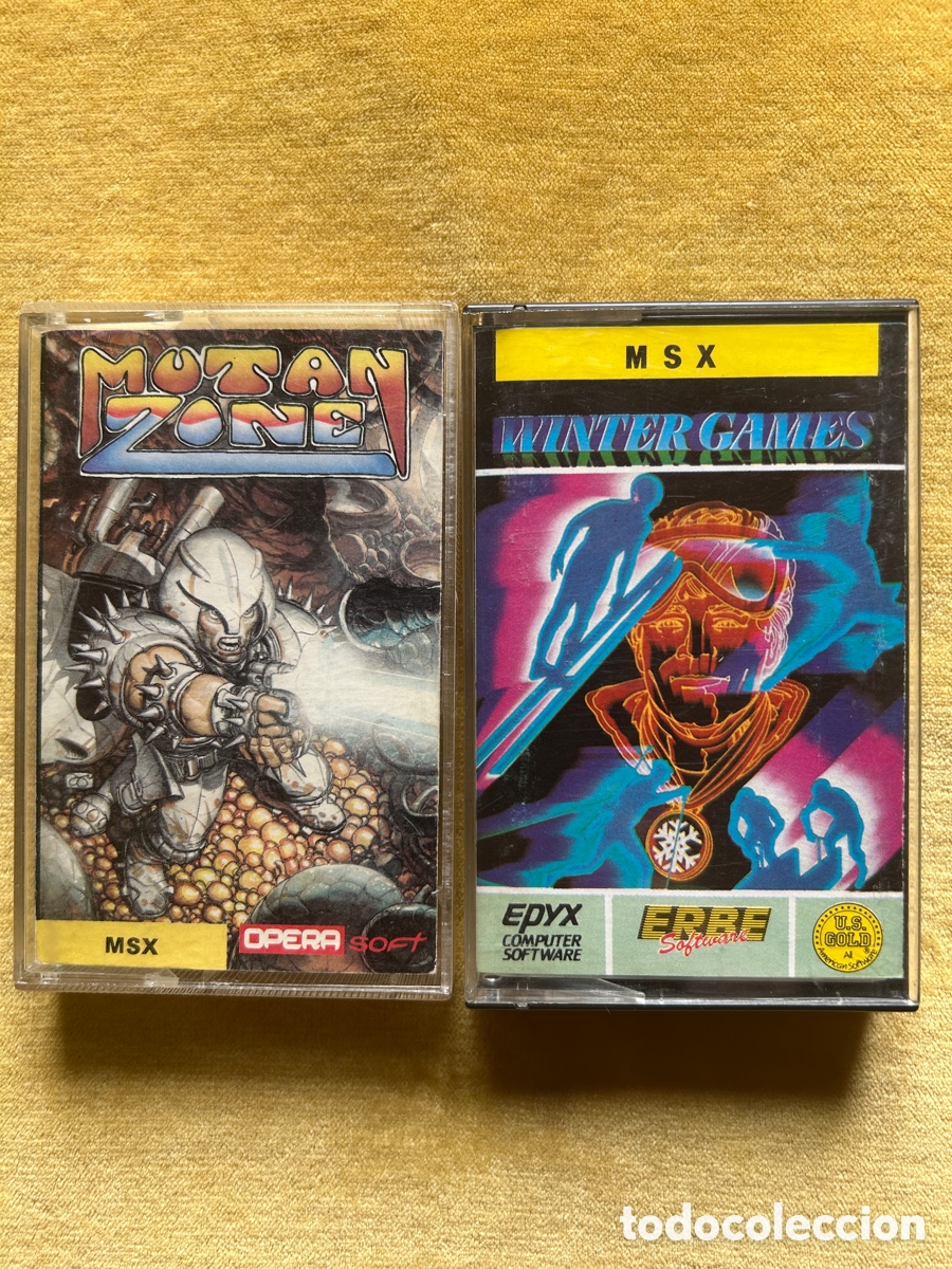 Videojuegos y consolas: Pack Msx MutanZone/WinterGames - Foto 1