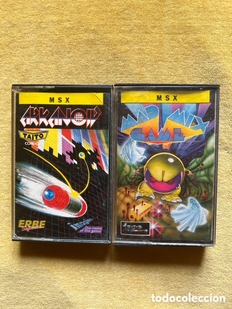 Videojuegos y consolas: Pack Msx Arkanoid/Mad Mix Game - Foto 1