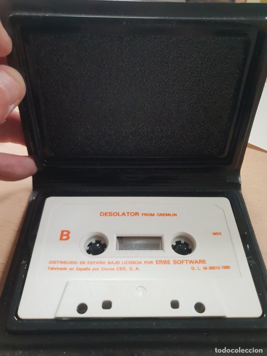 Videojuegos y consolas: Juego msx cinta cassette desolator - Foto 3