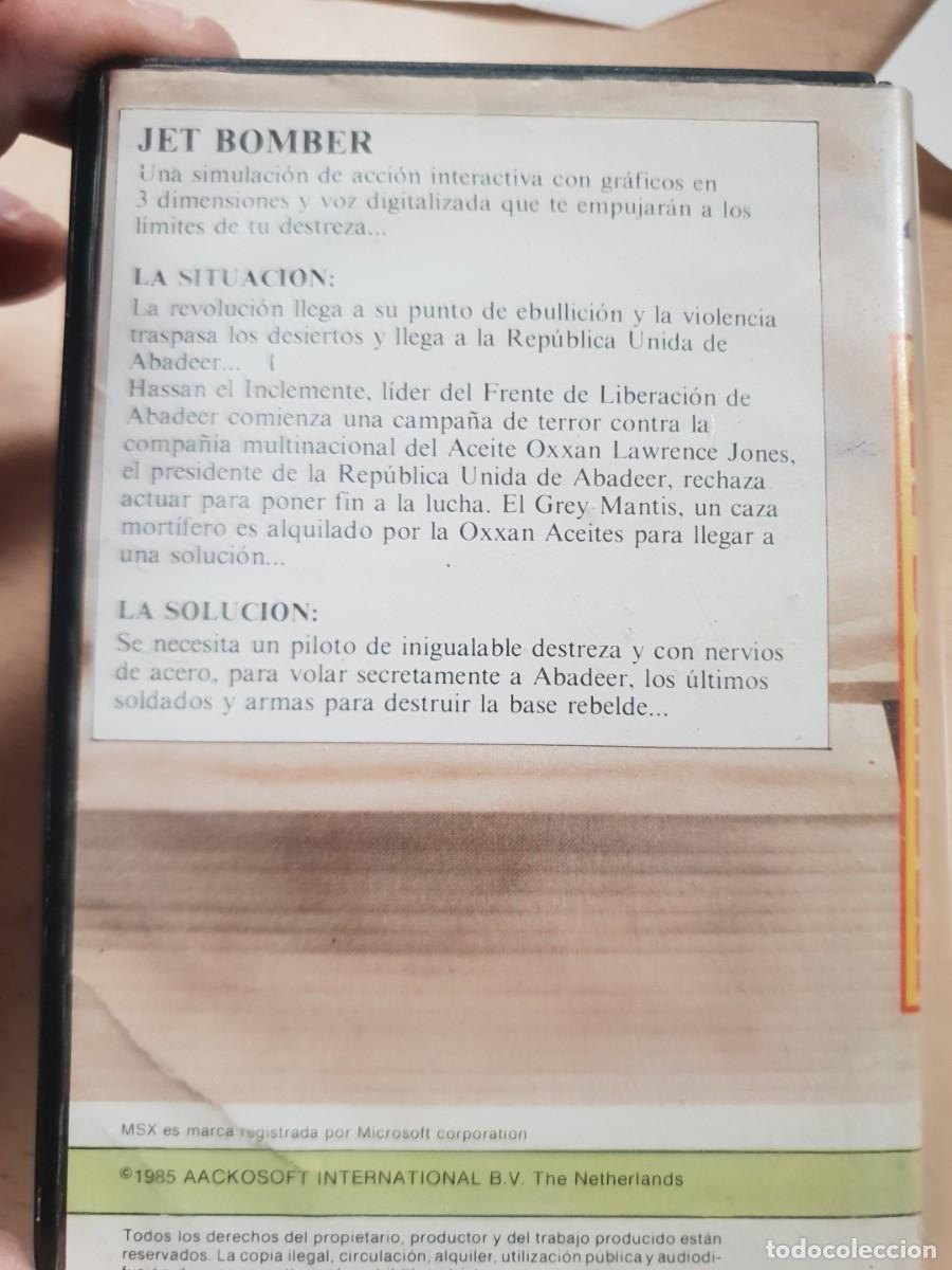 Videojuegos y consolas: Juego msx jet bomber cassette - Foto 2