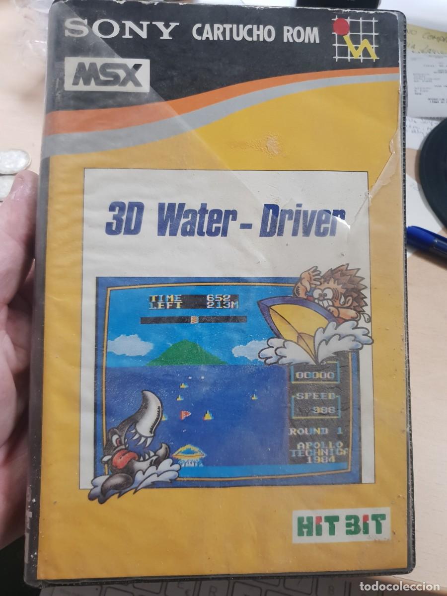 Videojuegos y consolas: Juego msx 3D WATER DRIVER - Foto 1