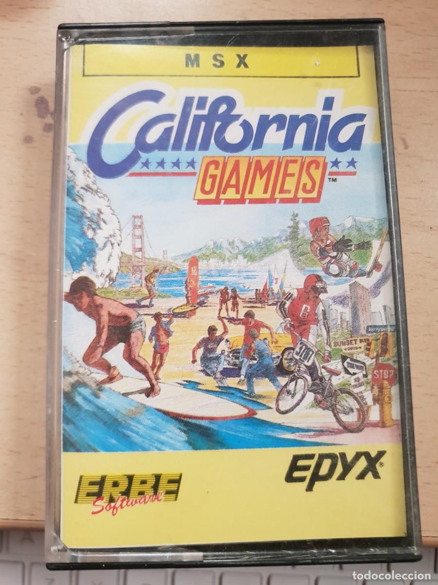 Videojuegos y consolas: Juego msx cinta cassette California games - Foto 1