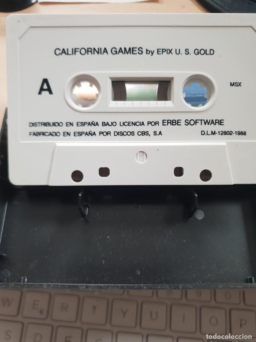Videojuegos y consolas: Juego msx cinta cassette California games - Foto 3
