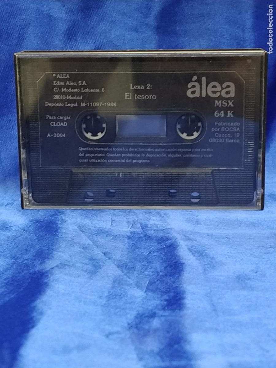 Videojuegos y consolas: lexa 2 el tesoro msx videojuego casete - Foto 1