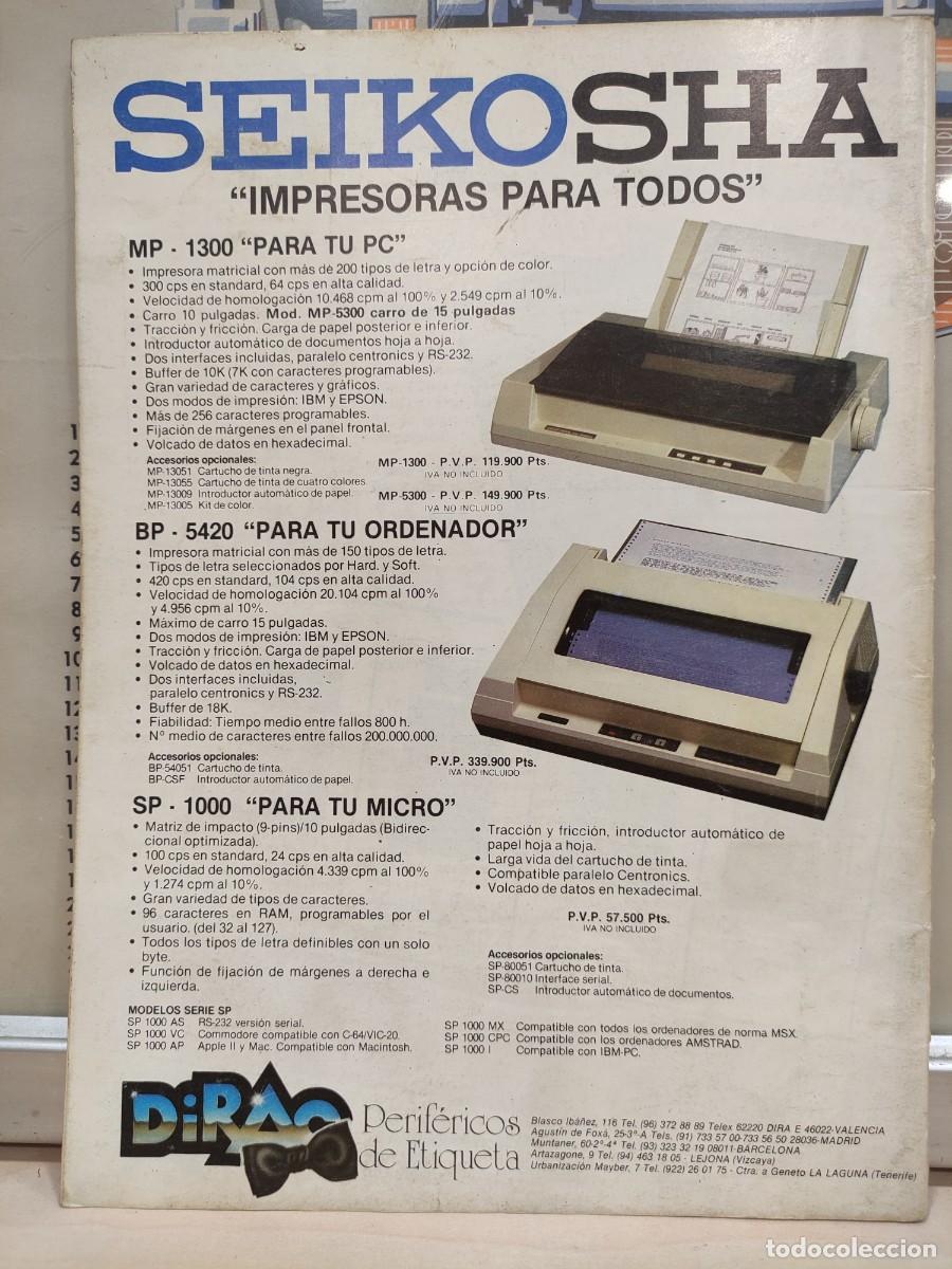 Videojuegos y consolas: Revista MSX magazine n 18 - Foto 2