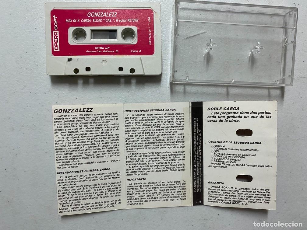 Videojuegos y consolas: GONZZALEZZ de OPERA SOFT - VIDEOJUEGO MSX - Foto 4