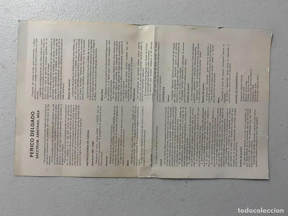 Videojuegos y consolas: PERICO DELGADO de TOPO SOFT - VIDEOJUEGO MSX - Foto 4