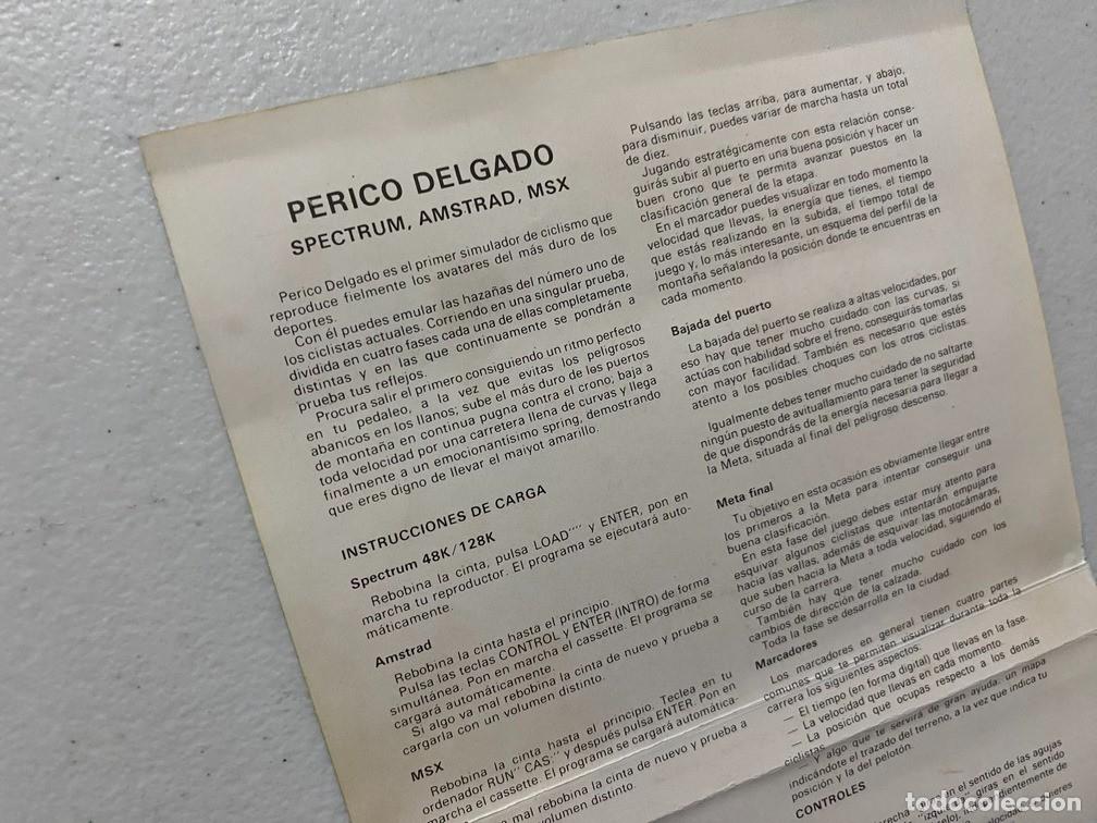 Videojuegos y consolas: PERICO DELGADO de TOPO SOFT - VIDEOJUEGO MSX - Foto 5