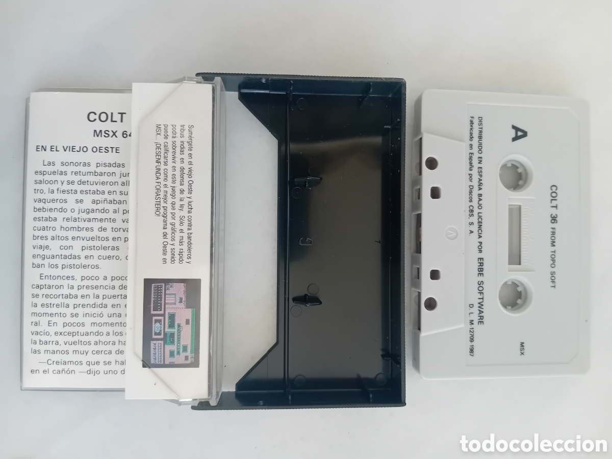 Videojuegos y consolas: COLT 36 MSX CASSETTE CINTA - Foto 2