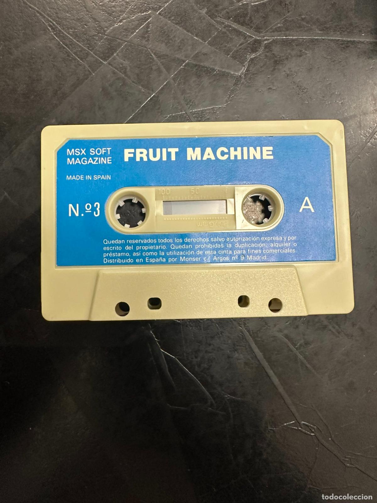 Videojuegos y consolas: JUEGO CINTA MSX FRUIT MACHINE SOFT MAGAZINE - Foto 2