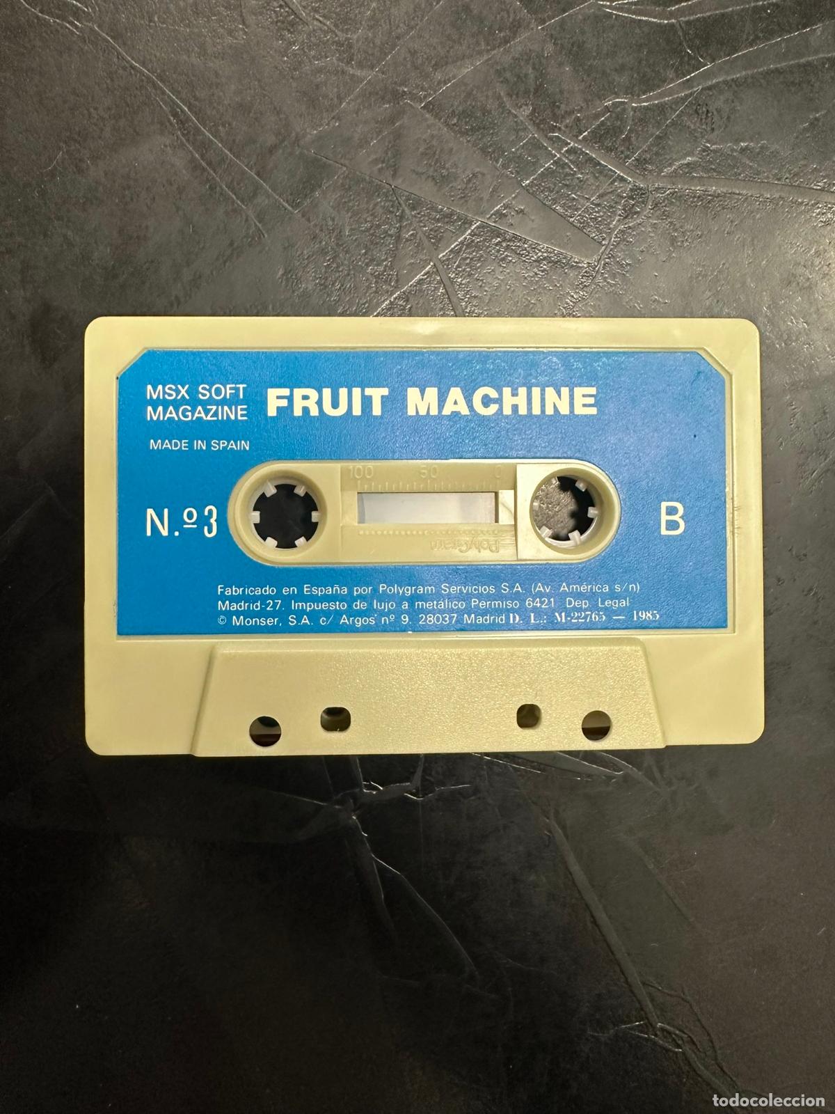 Videojuegos y consolas: JUEGO CINTA MSX FRUIT MACHINE SOFT MAGAZINE - Foto 3