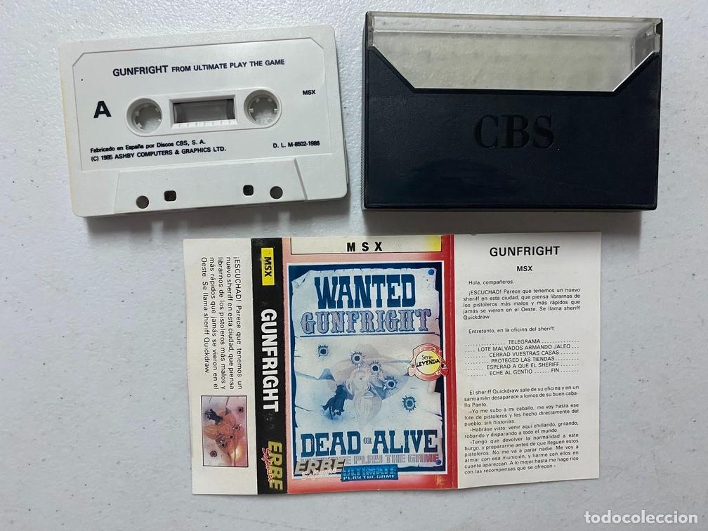 Videojuegos y consolas: GUNFRIGHT - VIDEOJUEGO MSX - Foto 2