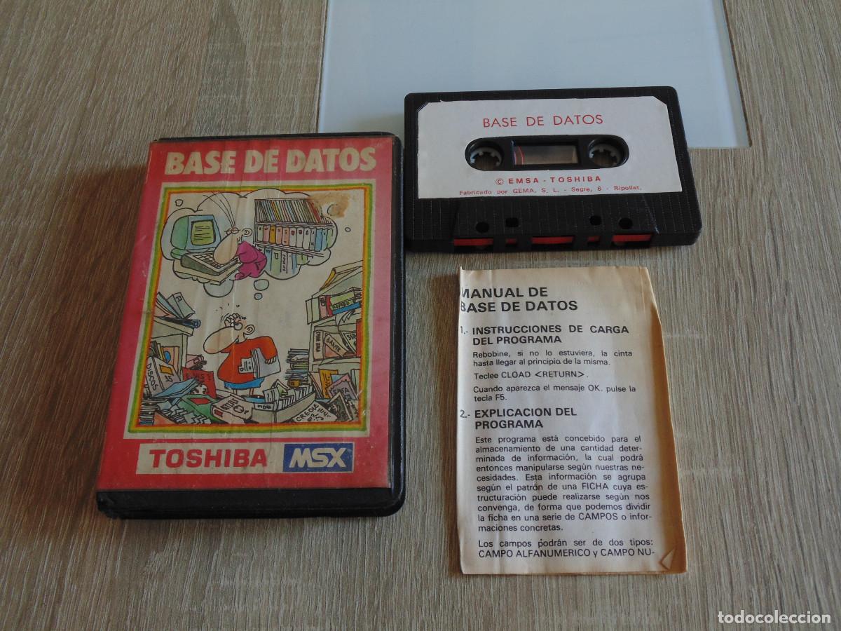 Videojuegos y consolas: App MSX. Base de Datos. EMSA / Toshiba. - Foto 1