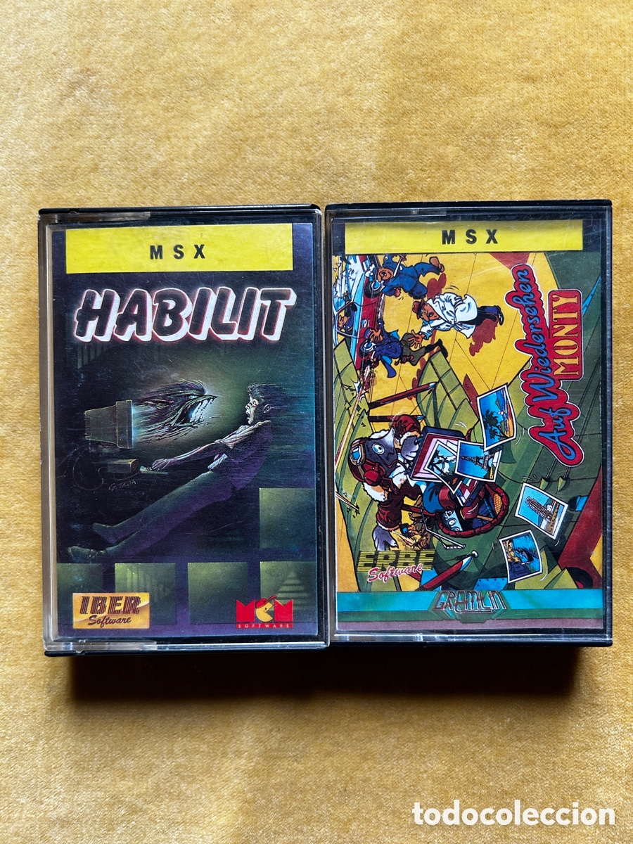 Videojuegos y consolas: Pack Msx Habilit + Auf W. Monty - Foto 1