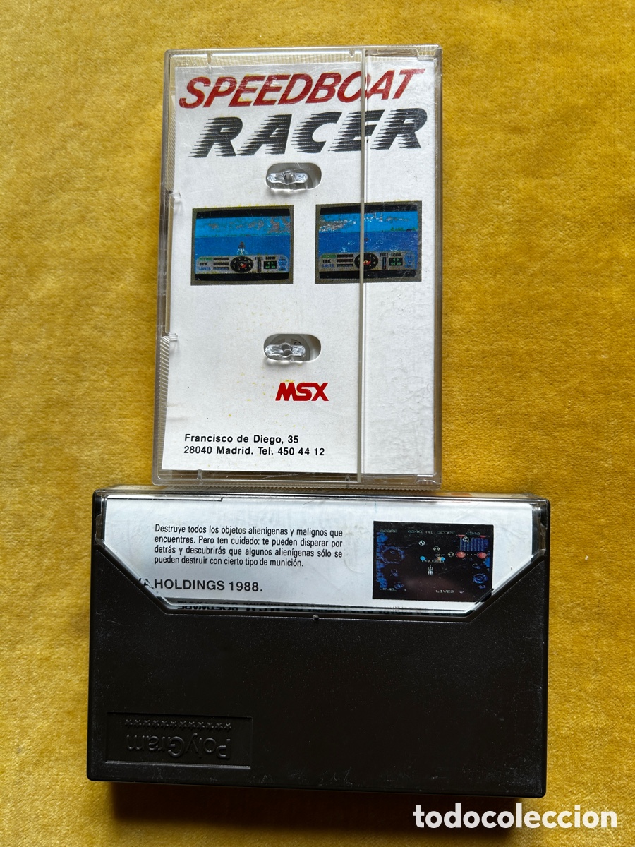Videojuegos y consolas: Msx SpeedBoat Racer + Guttblaster - Foto 2