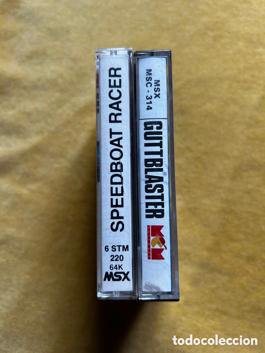 Videojuegos y consolas: Msx SpeedBoat Racer + Guttblaster - Foto 3