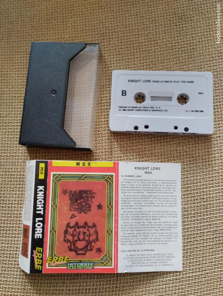Videojuegos y consolas: Juego antiguo MSX Knight Lore - Foto 2